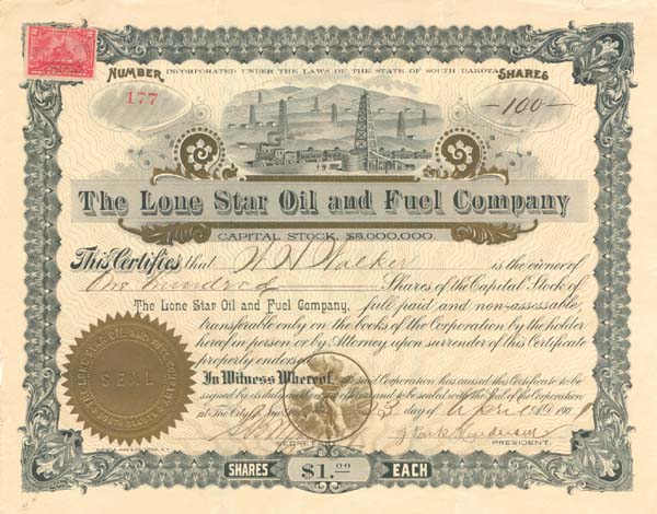 Lone Star Oil and Fuel Company - SOLD